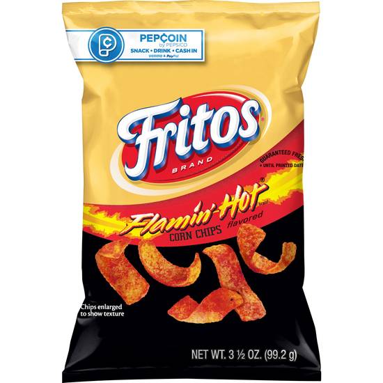 Order Fritos Flamin' Hot Flavored Corn Chips food online from Lone Star store, Sunnyvale on bringmethat.com