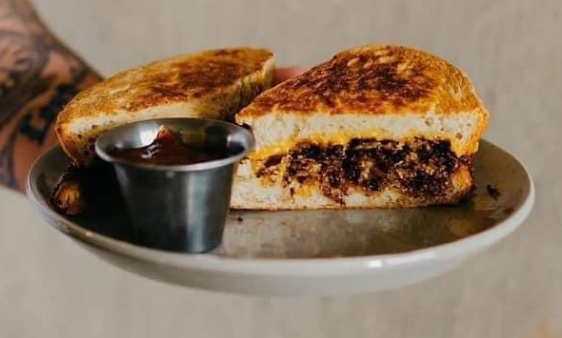 Order Brisket Grilled Cheese  food online from Progress Pizza store, Wichita Falls on bringmethat.com