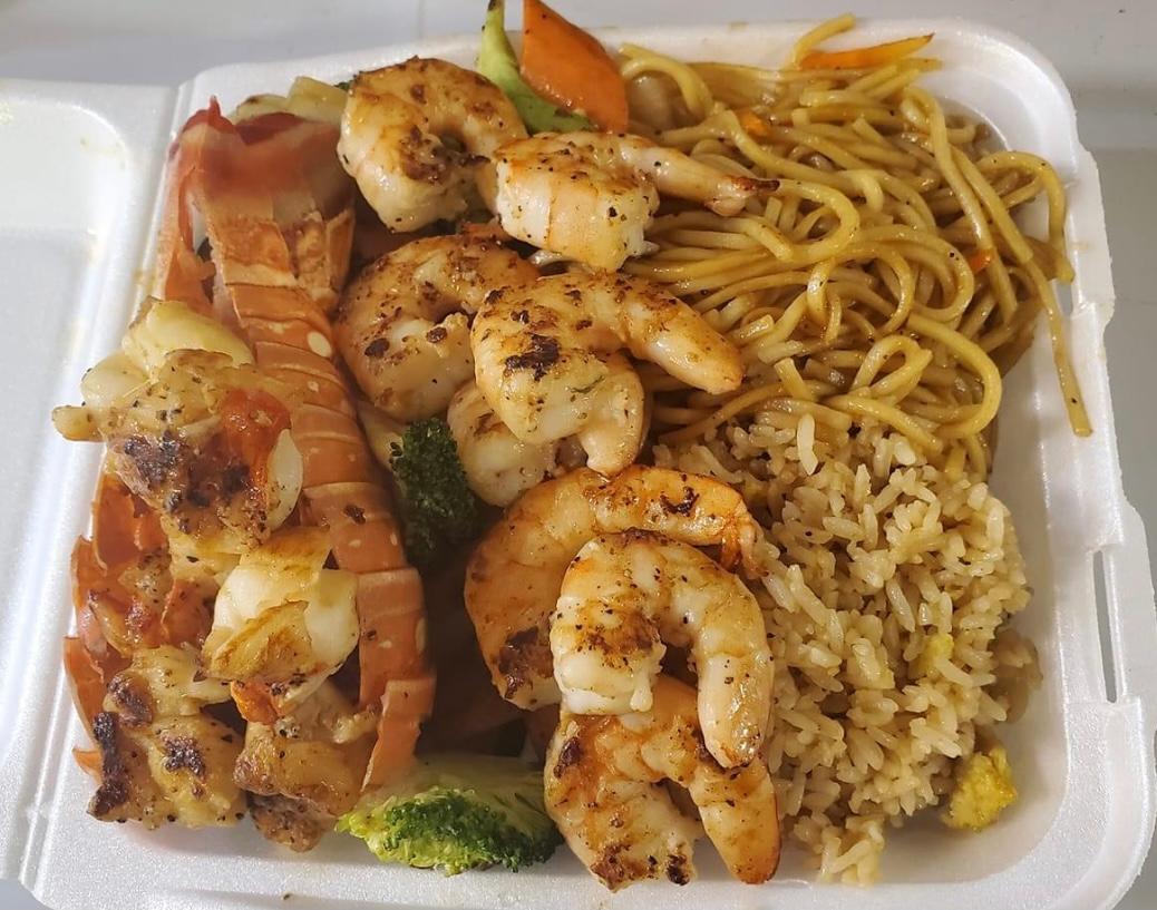 Order Hibachi Twin Lobster food online from Chicot Hibachi Express store, Little Rock on bringmethat.com