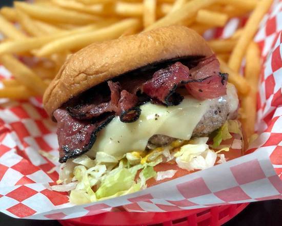 Order Pastrami Burger food online from West Coast Philly store, San Pedro on bringmethat.com