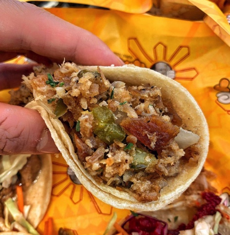 Order Sisig Taco food online from White Rabbit Food Truck store, West Covina on bringmethat.com