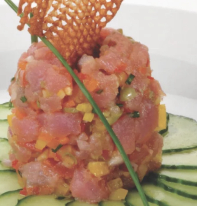Order Salmon Tartar food online from Abi sushi store, Astoria on bringmethat.com