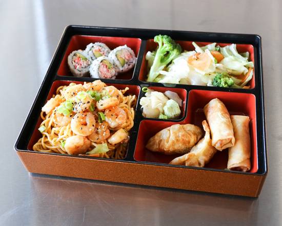 Order Shrimp Bento food online from Quickway Japanese Hibachi store, Fredericksburg on bringmethat.com