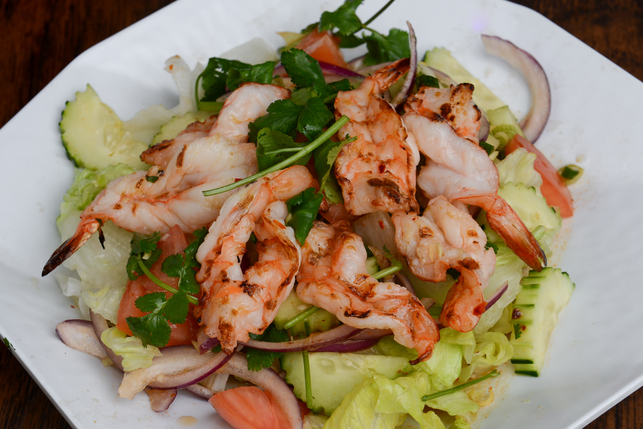 Order 17. Naked Shrimp Salad food online from Rincome Restaurant store, Northridge on bringmethat.com