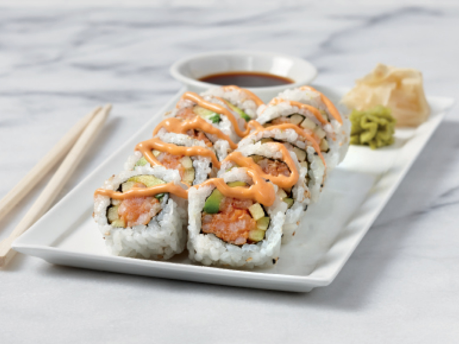 Order Spicy Shrimp Roll food online from Hy-Vee Mealtime store, Omaha on bringmethat.com