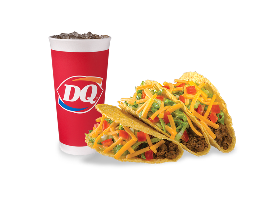 Order 3 Texas T-Brand Tacos® Combo food online from Dairy Queen store, Westworth Village on bringmethat.com