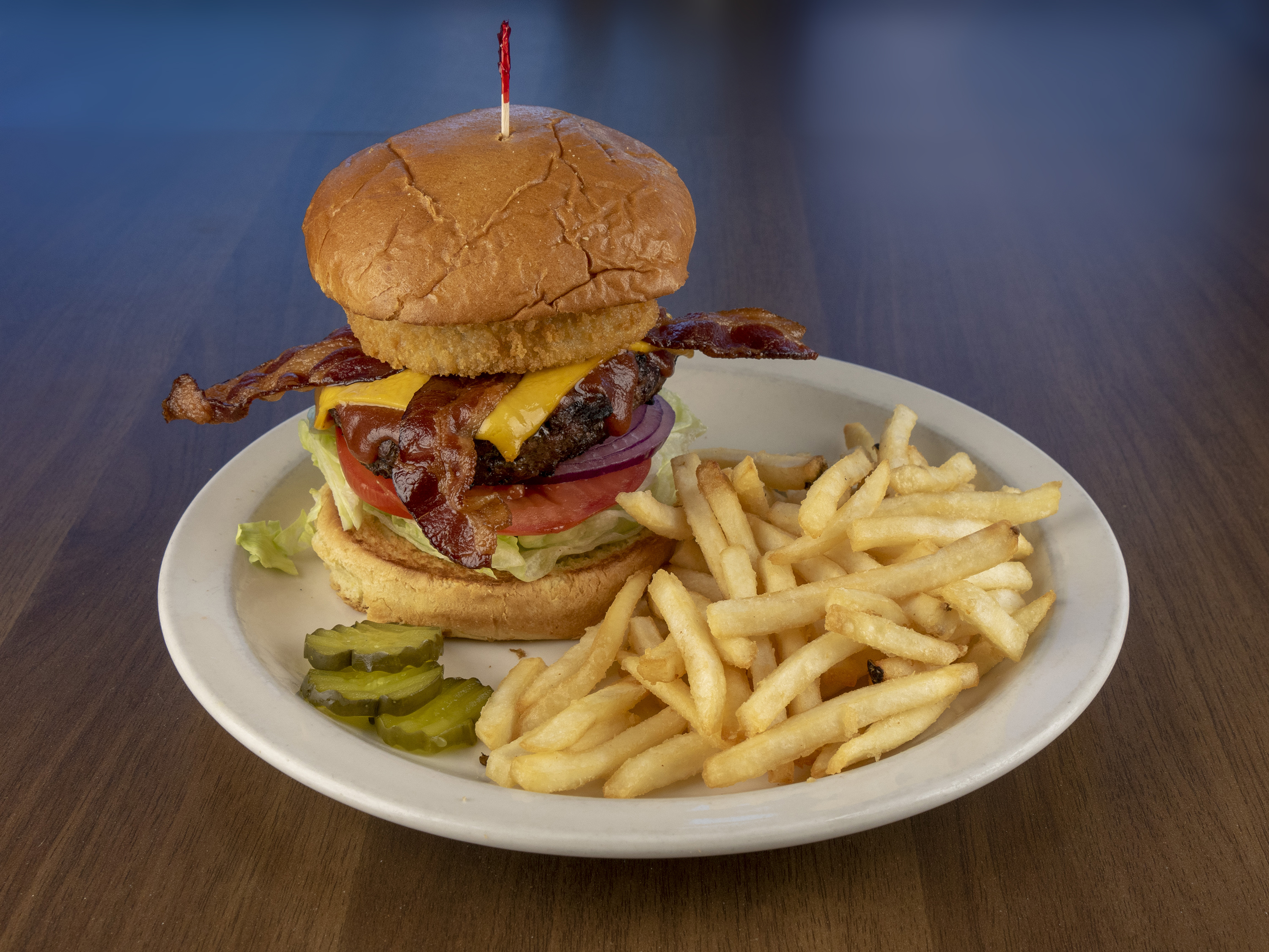 Order BBQ Hamburger food online from Hamburger Heaven store, Phoenix on bringmethat.com