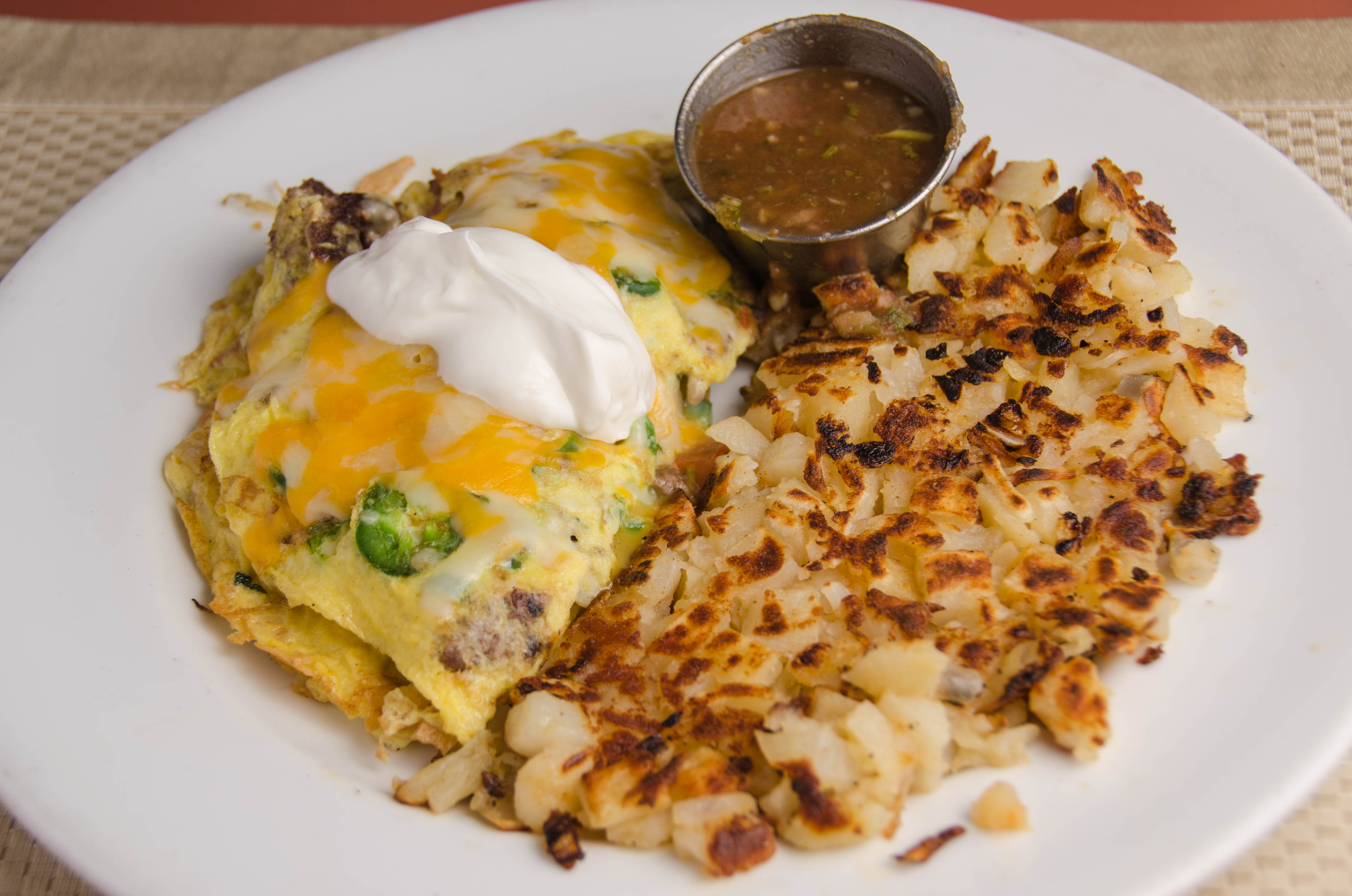 Order Build Your Own Omelette food online from Lulu's Restaurant store, Van Nuys on bringmethat.com