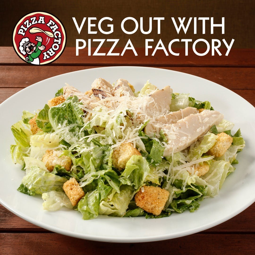 Order Caesar Salad - Salad food online from Pizza Factory store, Queens on bringmethat.com
