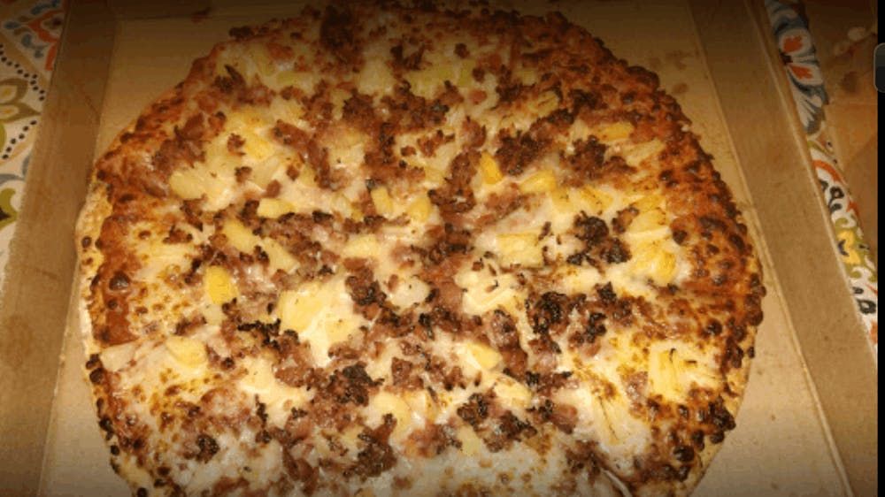 Order Hawaiian Pizza - Personal 8" food online from Ronzio Pizza & Subs store, Woonsocket on bringmethat.com