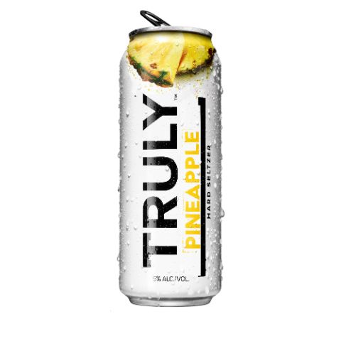 Order TRULY Pineapple Hard Seltzer 24oz can food online from 7-Eleven store, East Amherst on bringmethat.com