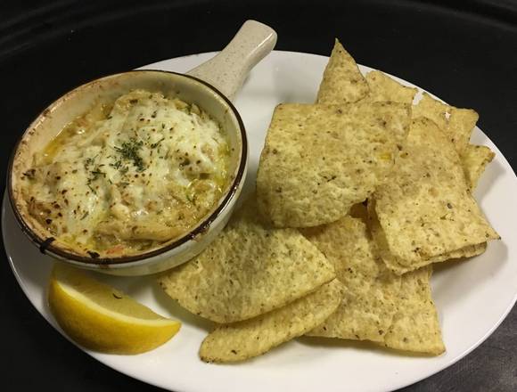 Order Crab Dip with tortilla chips food online from Christines Creekside & Doug Pub store, Birdsboro on bringmethat.com