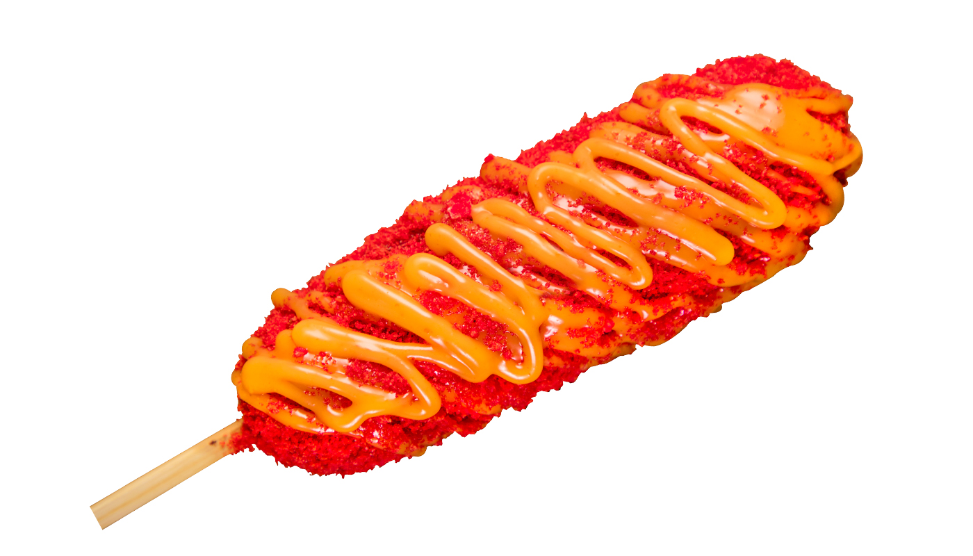 Order Spicy Dog food online from Twohands Corndog-California Maki store, Los Angeles on bringmethat.com