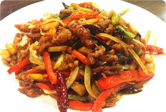 Order Szechuan Pork food online from Red Lantern Chinese Cuisine store, Glendora on bringmethat.com