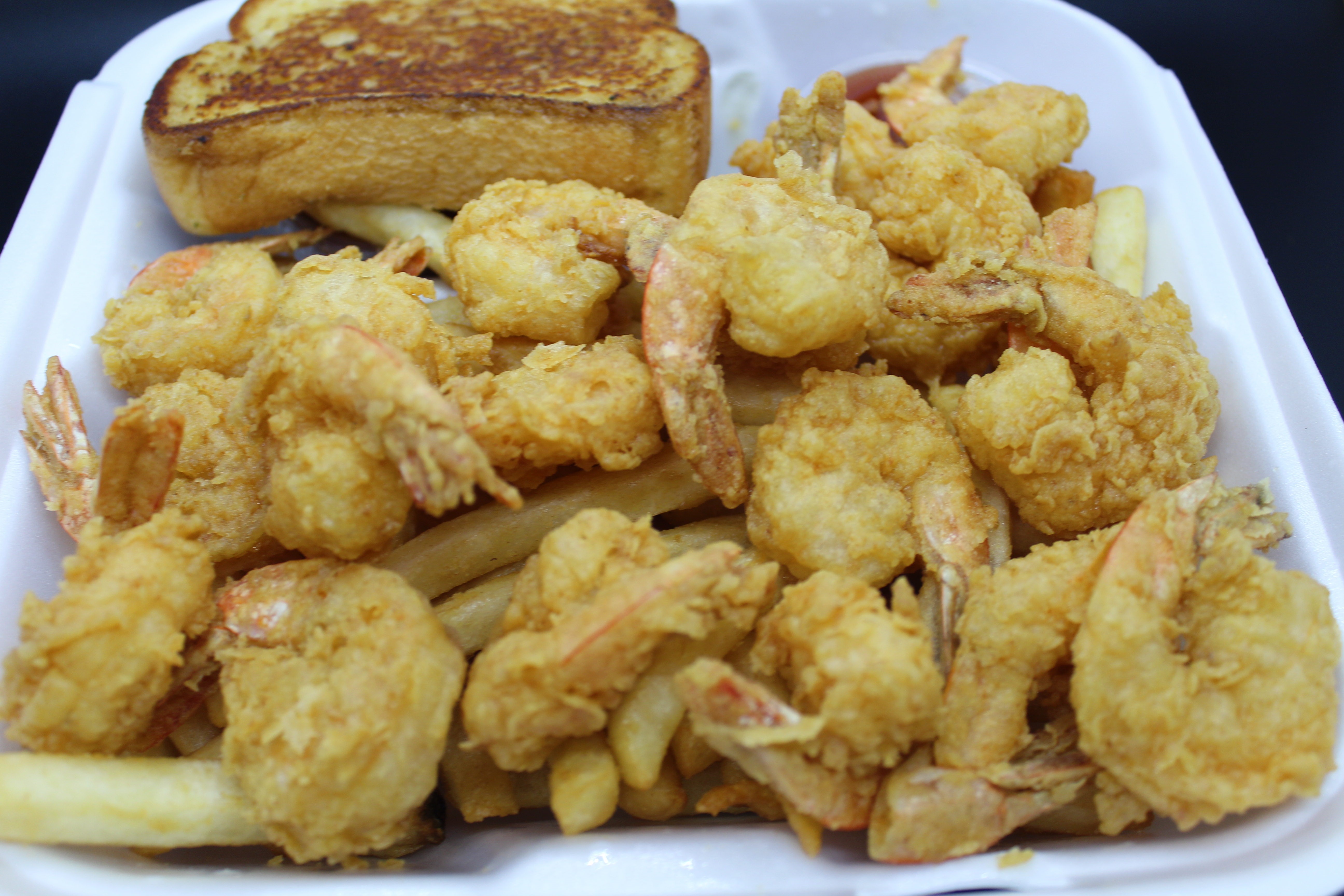 Order Medium Shrimp with Fries food online from Baba Steak And Lemonade store, Fort Wayne on bringmethat.com