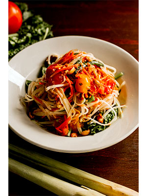 Order Papaya Salad food online from Yes Siam Thai Cafe And Bar store, Seattle on bringmethat.com
