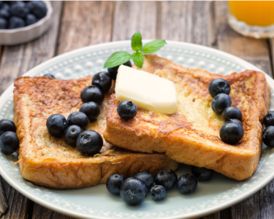 Order Blueberry French Toast A La Carte food online from Breakfast Spot store, Armonk on bringmethat.com