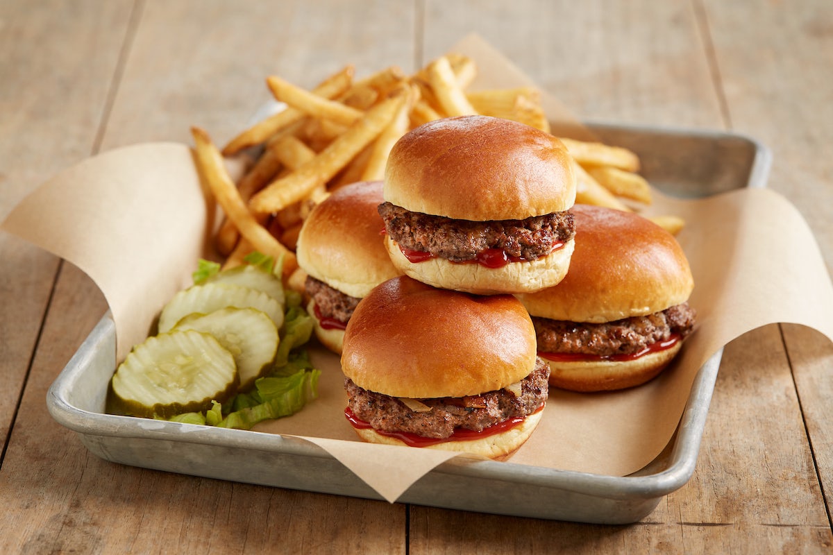 Order Sliders With Fries* food online from BJ's Restaurant & Brewhouse store, West Covina on bringmethat.com
