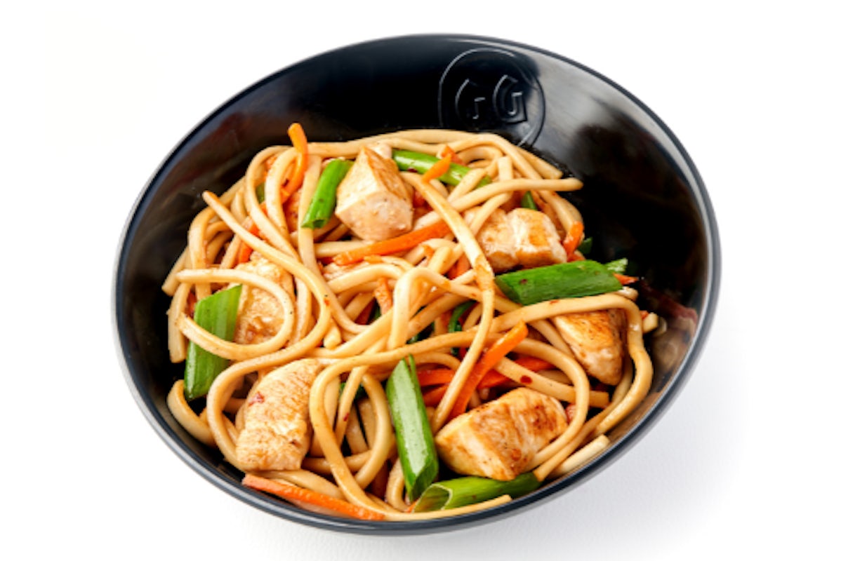 Order Kids Chicken Lo Mein food online from Genghis Grill store, Little Rock on bringmethat.com