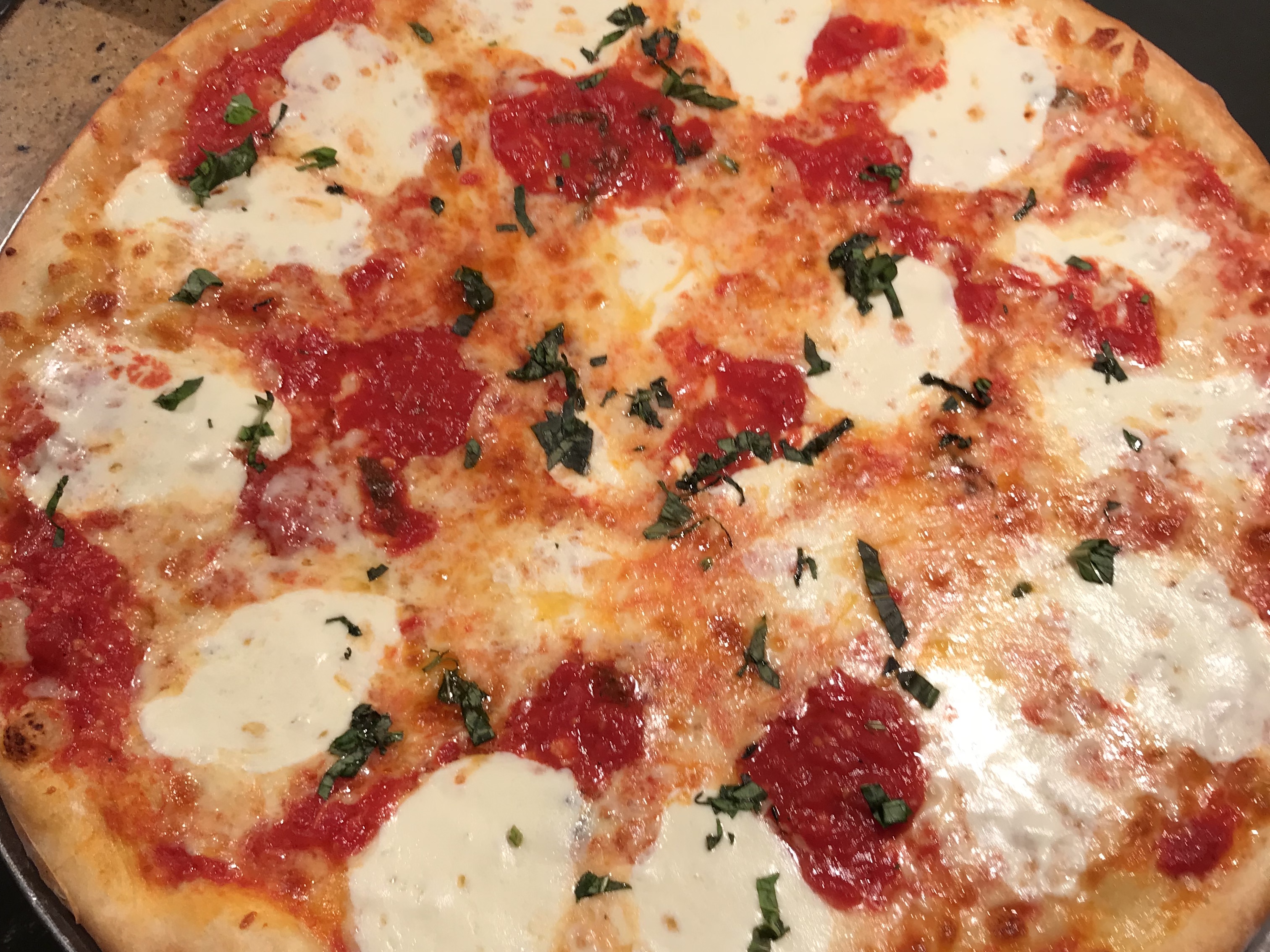 Order 17" Whole Signature Margherita Pizza food online from Tony & Bruno store, Northbrook on bringmethat.com