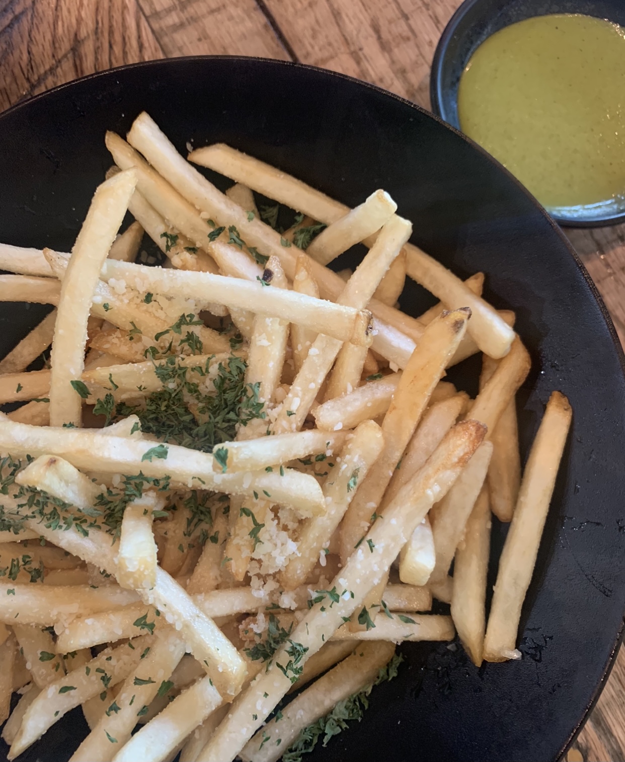Order Truffle Garlic Fries food online from Soup Shop store, South Gate on bringmethat.com