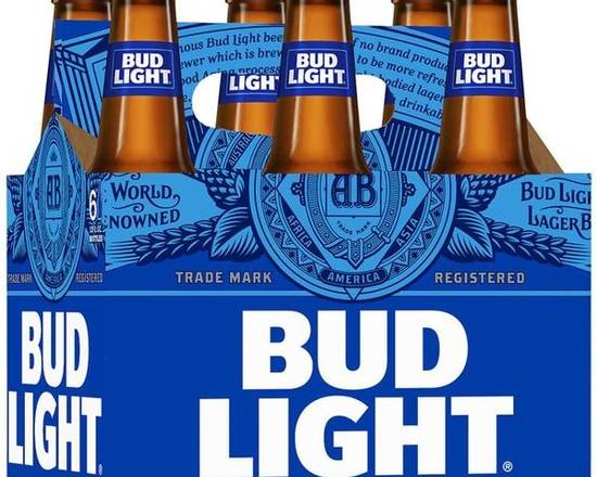 Order Bud Light, 6pk-12oz bottle beer (4.2% ABV) food online from Luckys Liquor store, Los Angeles on bringmethat.com