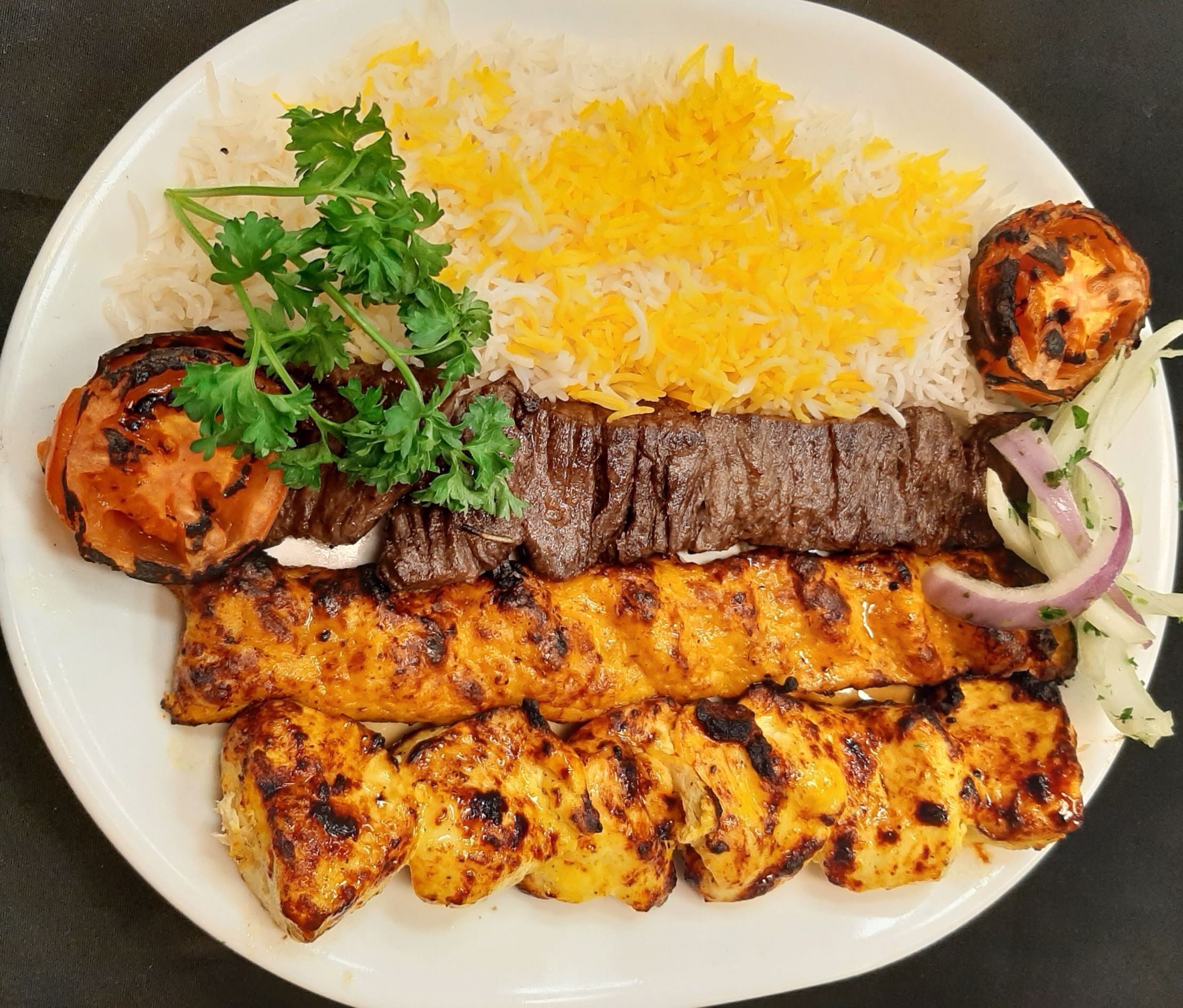 Order Flame Sampler Combo food online from Flame Kabob store, Raleigh on bringmethat.com