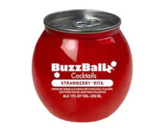 Order BuzzBallz Strawberry Rita, 200mL (15.0% ABV) food online from Tenderloin Liquor store, San Francisco on bringmethat.com