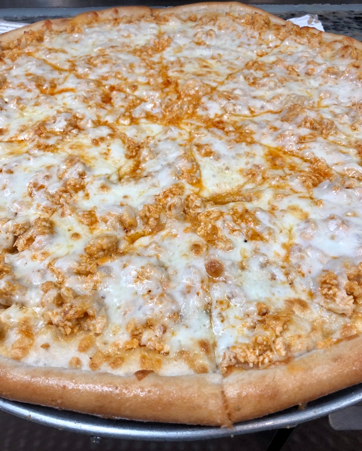 Order Buffalo Chicken Pizza food online from Steak Out store, Mantua Township on bringmethat.com