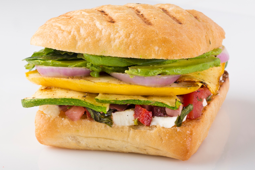 Order Grilled Vegetable Panini food online from Fresh To Order - Cumberland Mall store, Atlanta on bringmethat.com