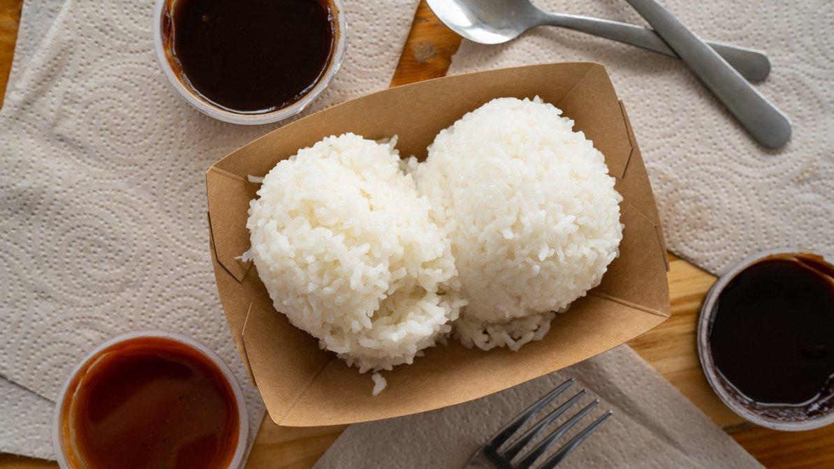 Order White Rice food online from TEX 808 BBQ Brews store, Honolulu on bringmethat.com