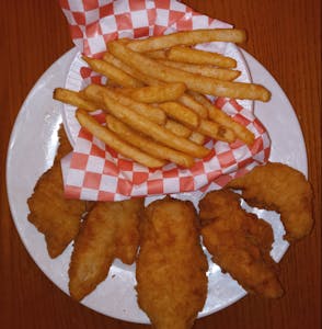 Order Tenders 5 Pcs food online from Pluto's Cafe store, Groesbeck on bringmethat.com