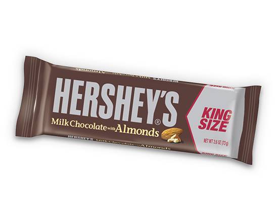 Order Hershey's Milk Chocolate with Almonds King Size (2.6 oz) food online from Ampm store, Watsonville on bringmethat.com