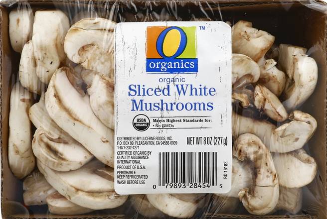 Order O Organics · Organic Sliced White Mushrooms (8 oz) food online from Albertsons store, Jackson on bringmethat.com