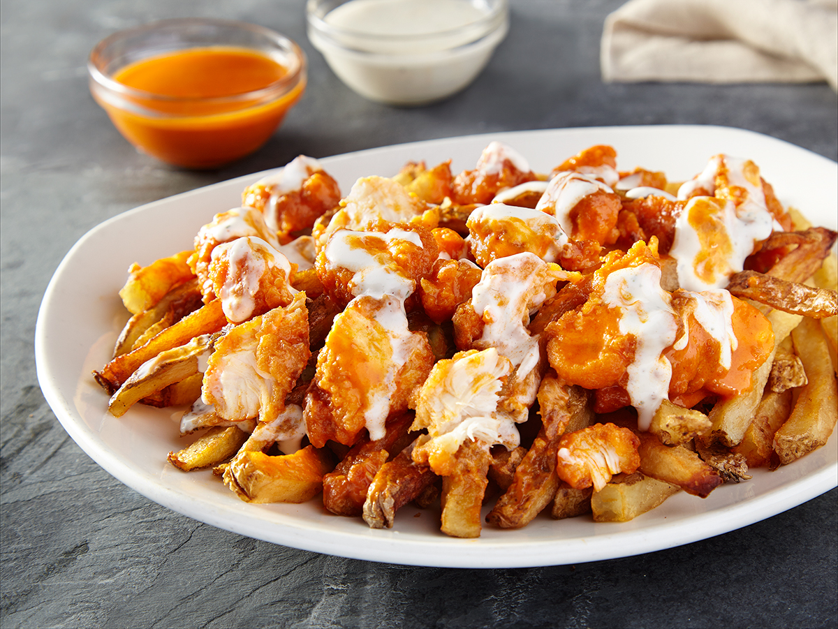 Order Buffalo Chicken Loaded Spud food online from French Fry Heaven store, Newark on bringmethat.com