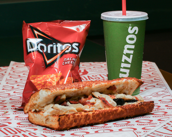 Order Chicken Carbonara Sub Combo food online from Quiznos store, Hobbs on bringmethat.com