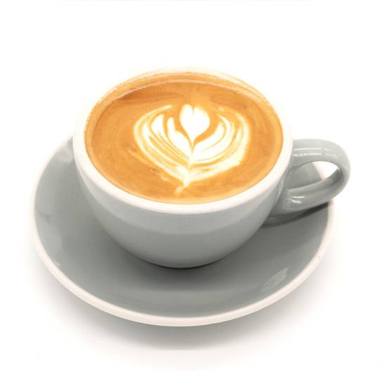 Order Flat White (8oz) food online from Layer Cake Bakery Cafe store, Irvine on bringmethat.com