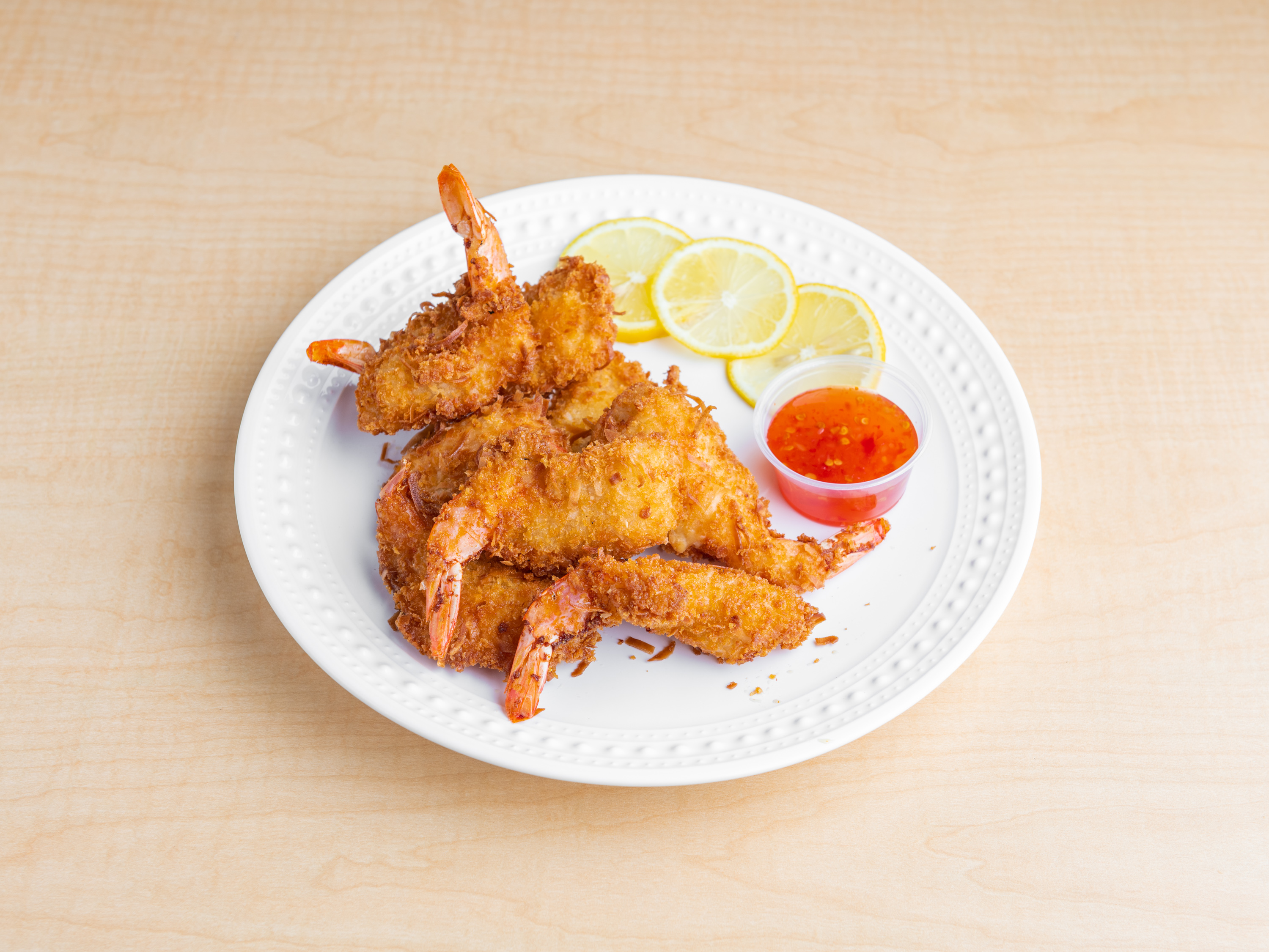 Order S3. Coconut Shrimp food online from Macky Kitchen store, Richmond on bringmethat.com