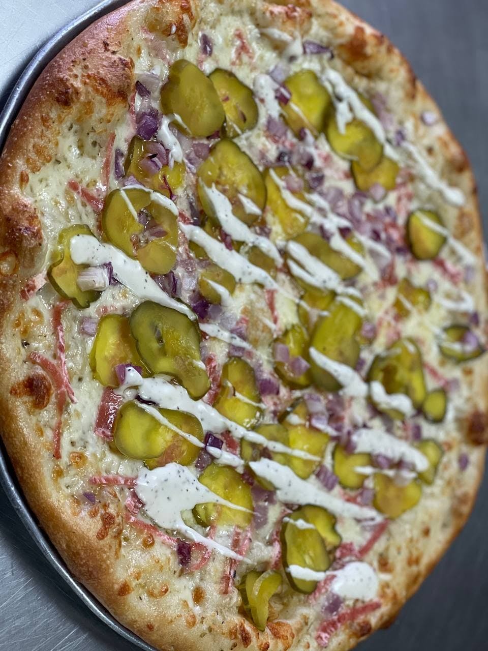 Order The Big Dill Pizza - Small 10'' food online from Troys Italian Kitchen store, Arlington on bringmethat.com