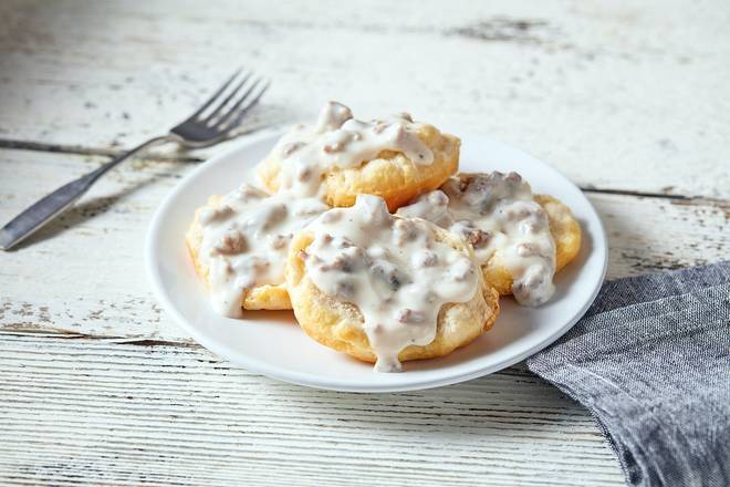 Order 2 Biscuits & Gravy food online from Huddle House store, Chickamauga on bringmethat.com