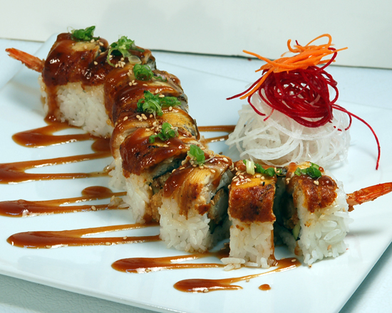 Order Dragon Roll food online from Sushi Town store, Beaverton on bringmethat.com