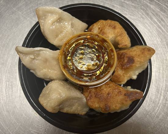 Order Pot Stickers (6 pcs) food online from New China Chop Suey store, Highland Park on bringmethat.com
