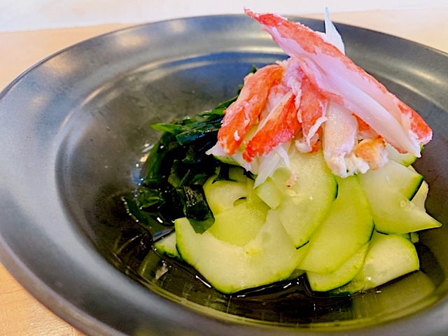 Order Snow Crab / Cucumber Sunomono food online from Moto Azabu Sushi Bar & Grill store, Marina Del Rey on bringmethat.com