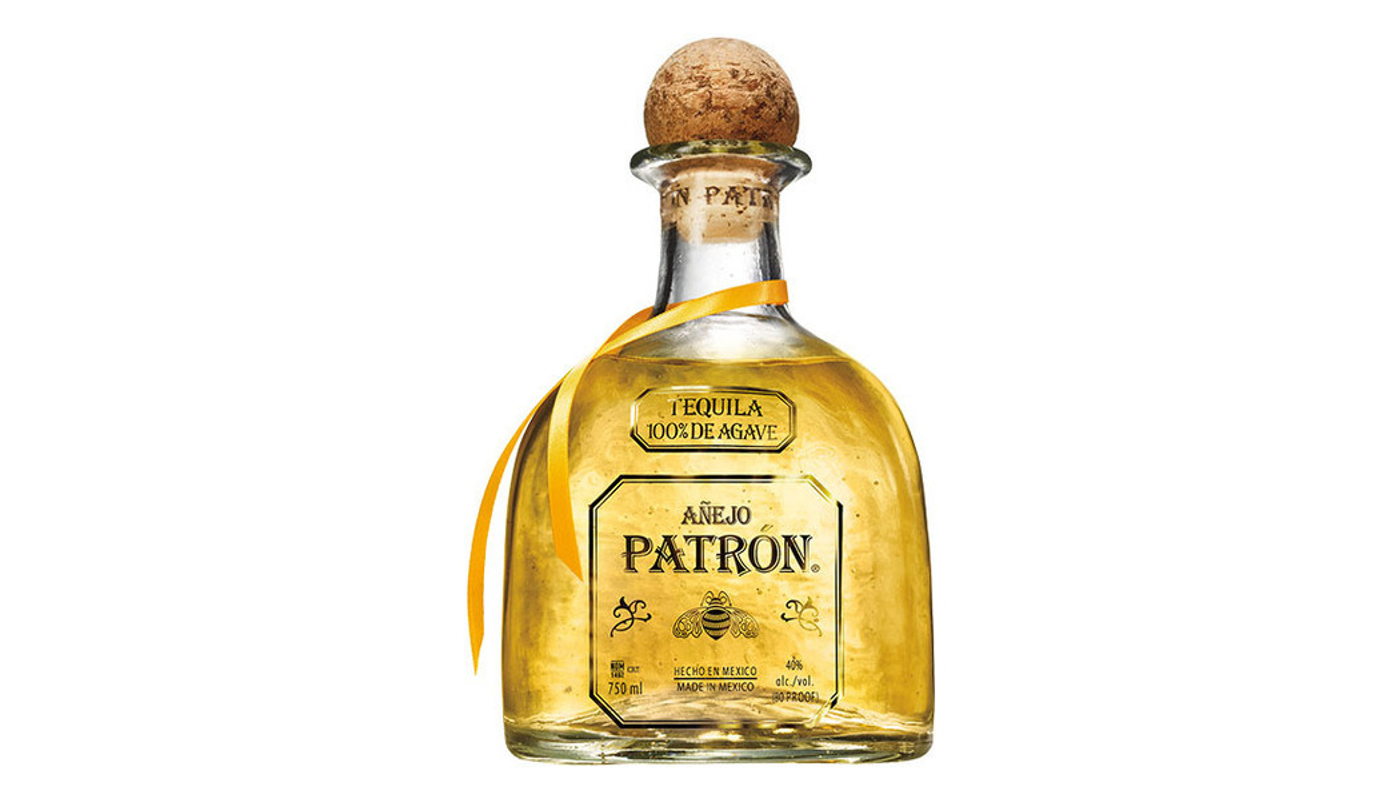 Order Patron Tequila Anejo 750mL food online from House Of Cigar & Liquor store, Redondo Beach on bringmethat.com