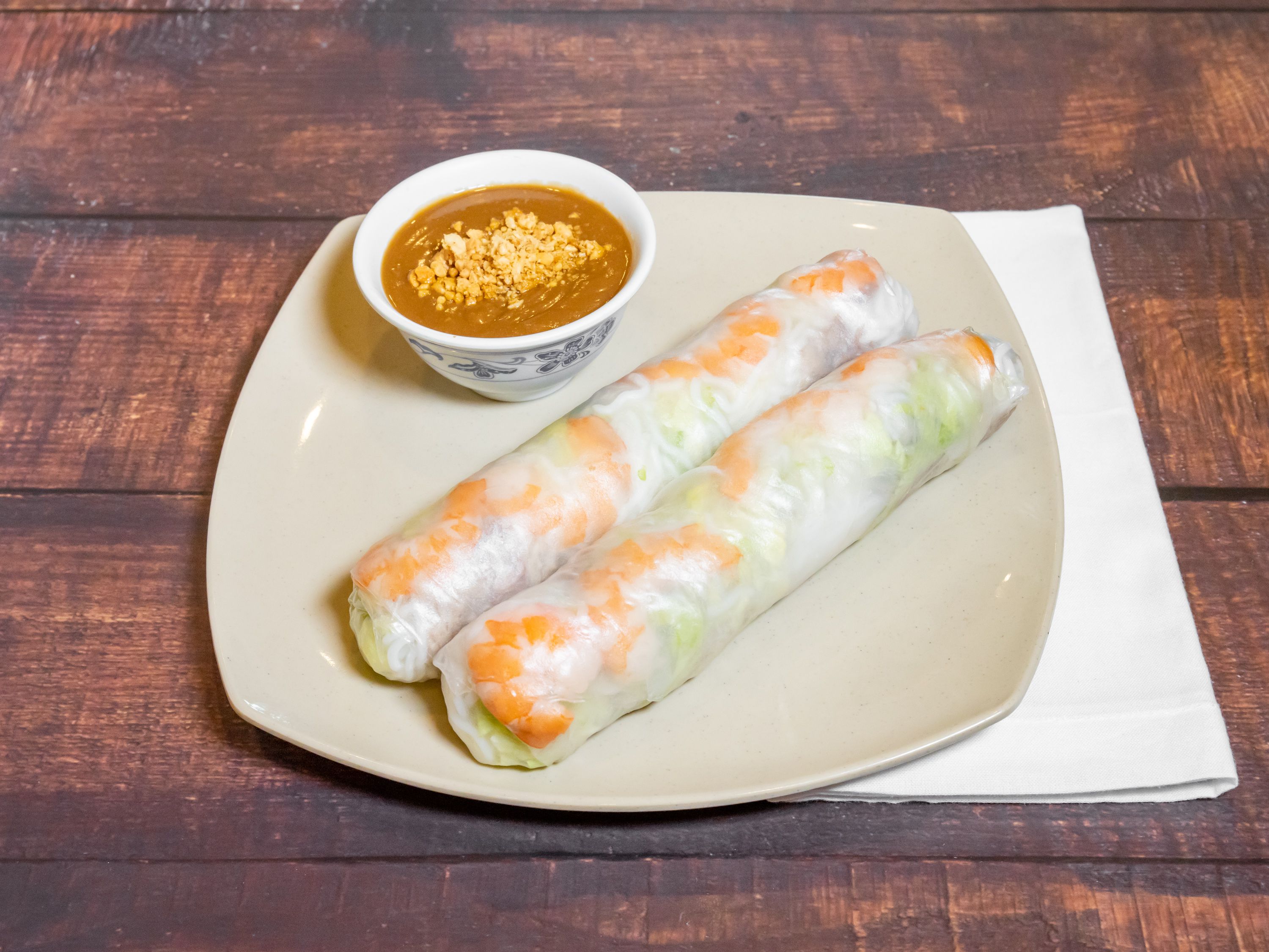 Order 24. Goi Cuon Hoac Goi Cuon Chay food online from Pho Vinam store, Riverside on bringmethat.com