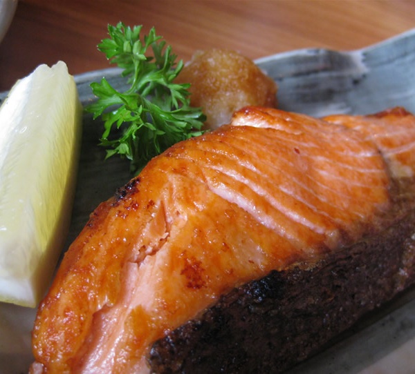 Order Salmon Shioyaki food online from Rock wrap & roll store, Chicago on bringmethat.com