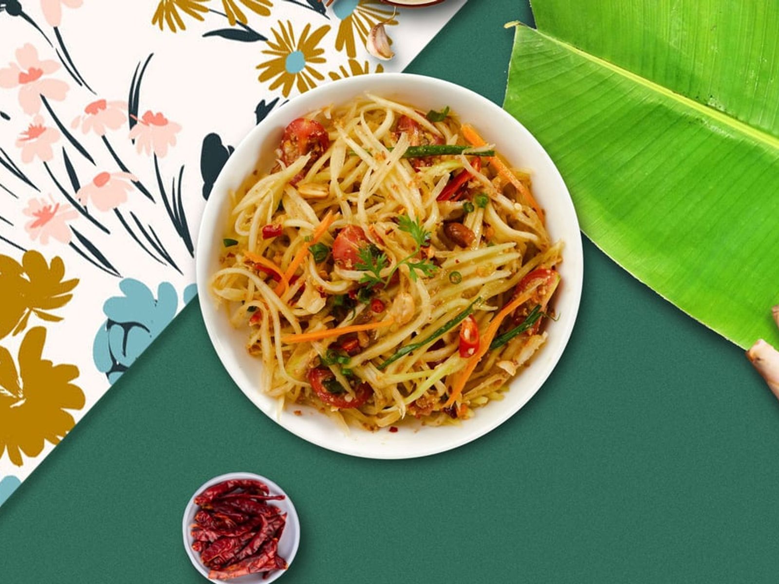 Order Thai Papaya Salad food online from Spicy 9Thai store, Aurora on bringmethat.com