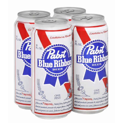 Order Pabst Blue Ribbon 4 Pack 16oz Can food online from 7-Eleven store, Flagler Beach on bringmethat.com