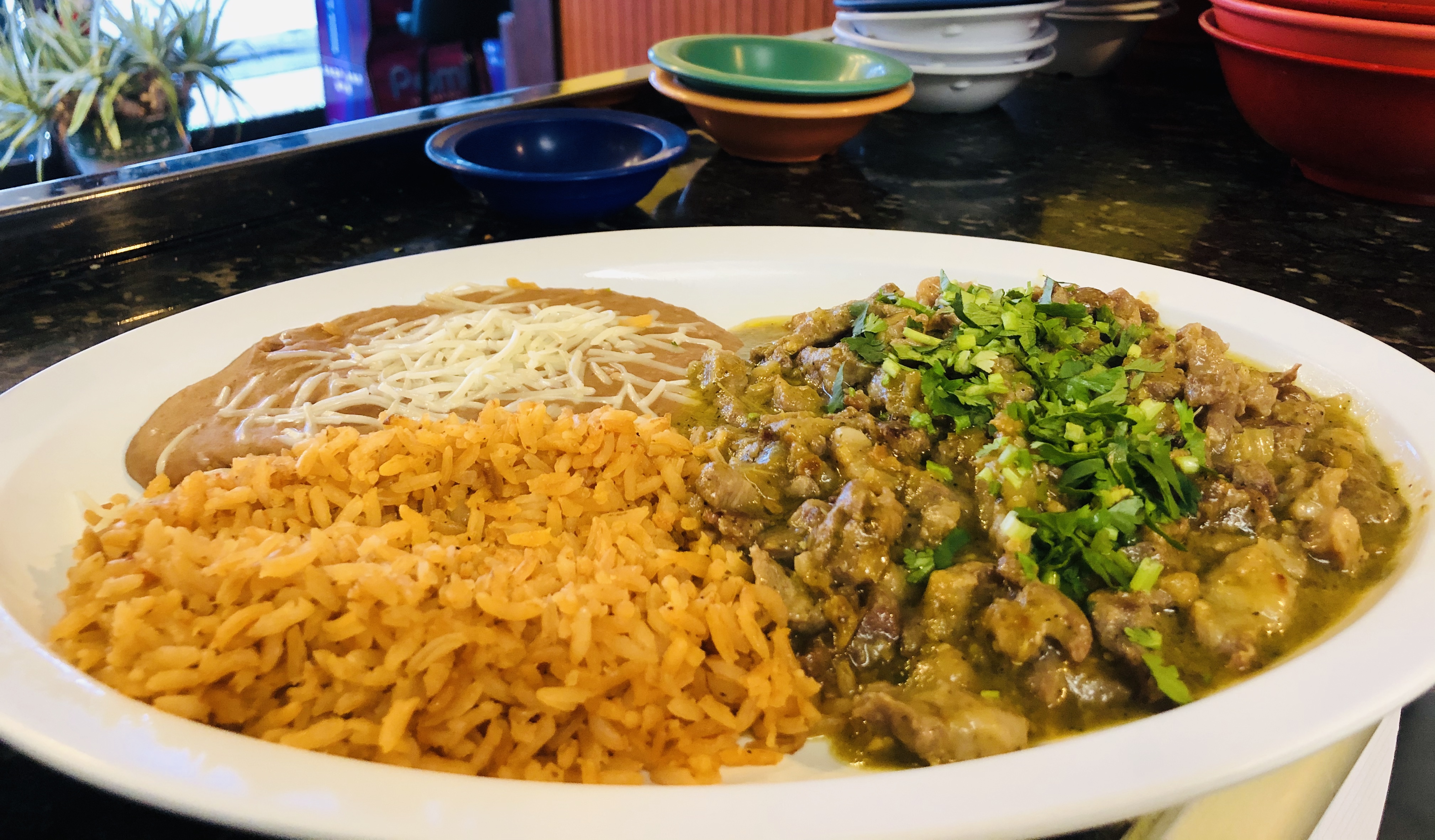 Order Pork and Green Sauce food online from Taqueria Los Maizales store, Bensenville on bringmethat.com