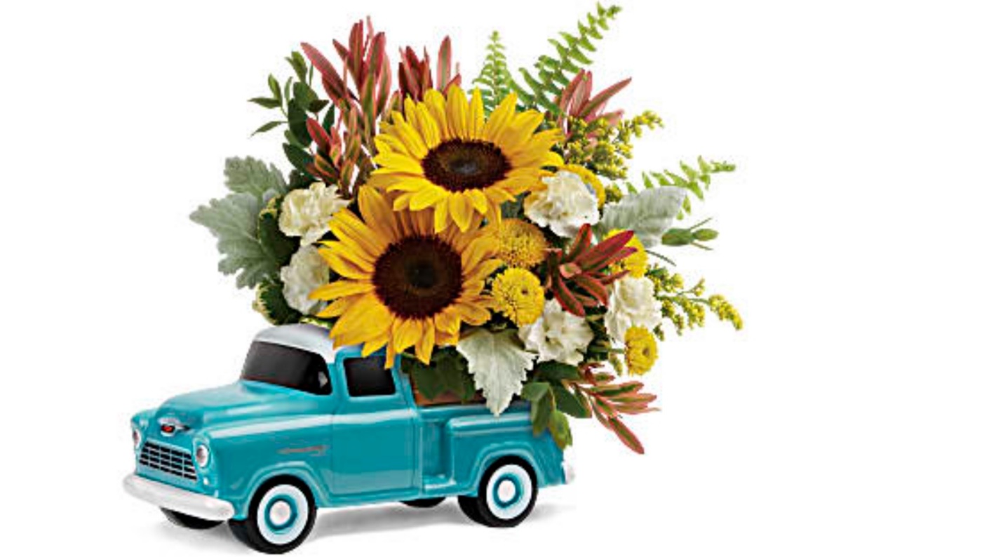 Order 55' Chevy pickup food online from Avenue Flowers & Gifts store, Elizabeth on bringmethat.com
